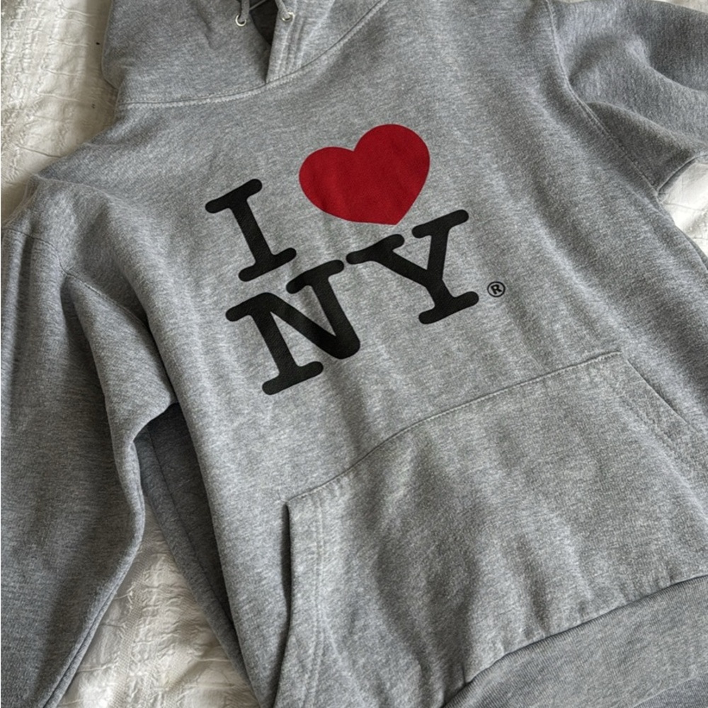 Gray 'I Love NY' Hoodie